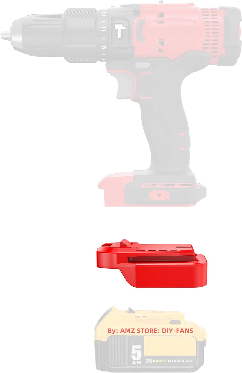 Professional Adapter Only Fits Craftsman V20 (NOT OLD 20v) Cordless Tools For Dewalt 20v MAX XR Platform Lithium Batteries-Adapter Only