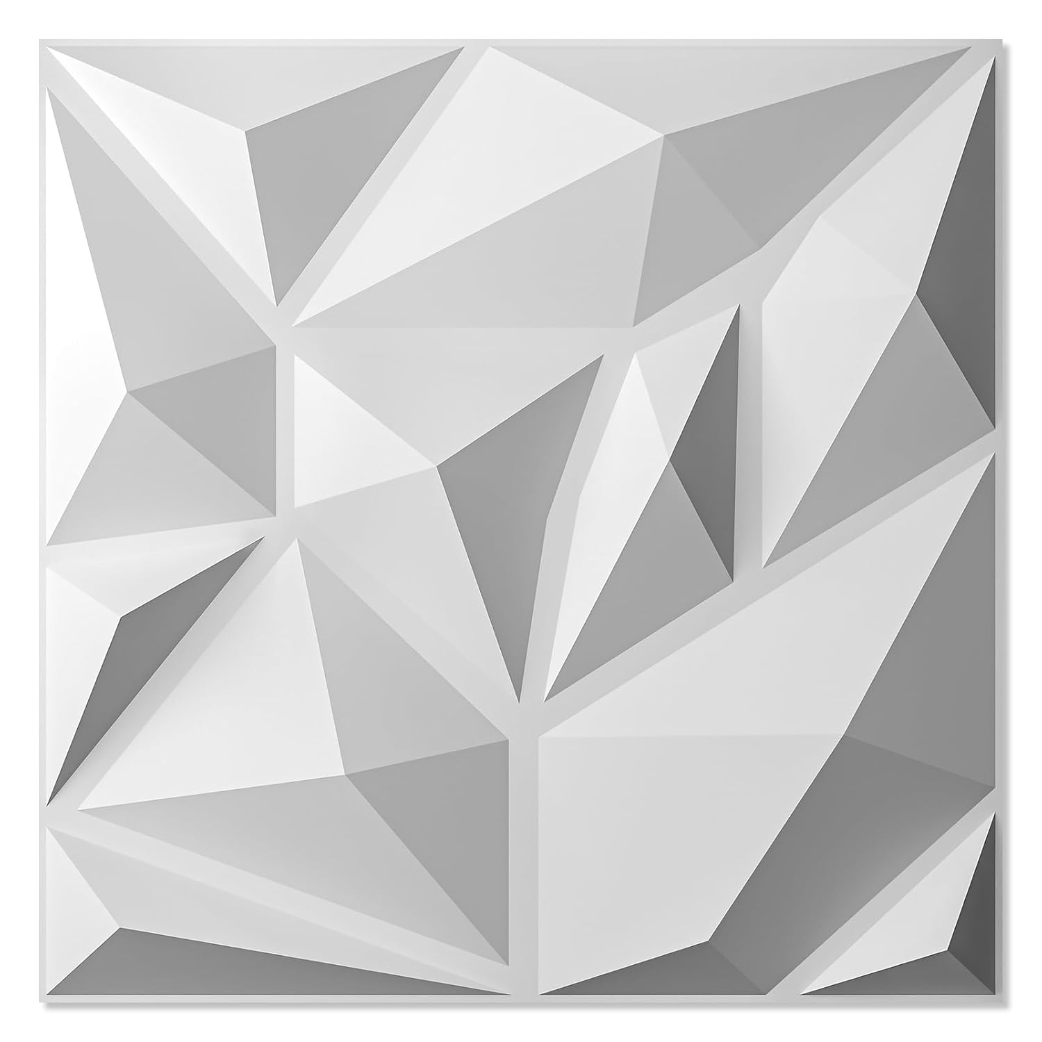 Art3d 20 Pack Decorative 3D Wall Panels  19 Sq.Feet PVC Interior Wall Décor  11.8"x11.8"  White