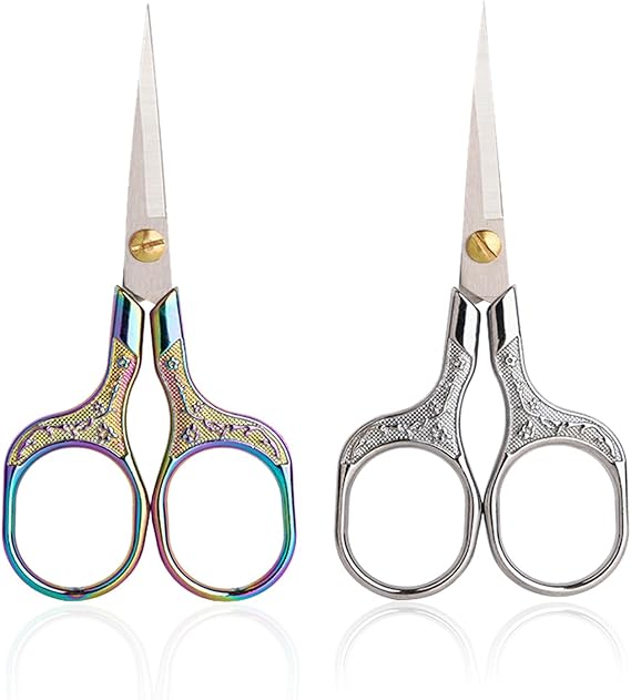 Amazon.com: Small Sewing Scissors Sharp Embroidery Crochet Scissors, 2 ...
