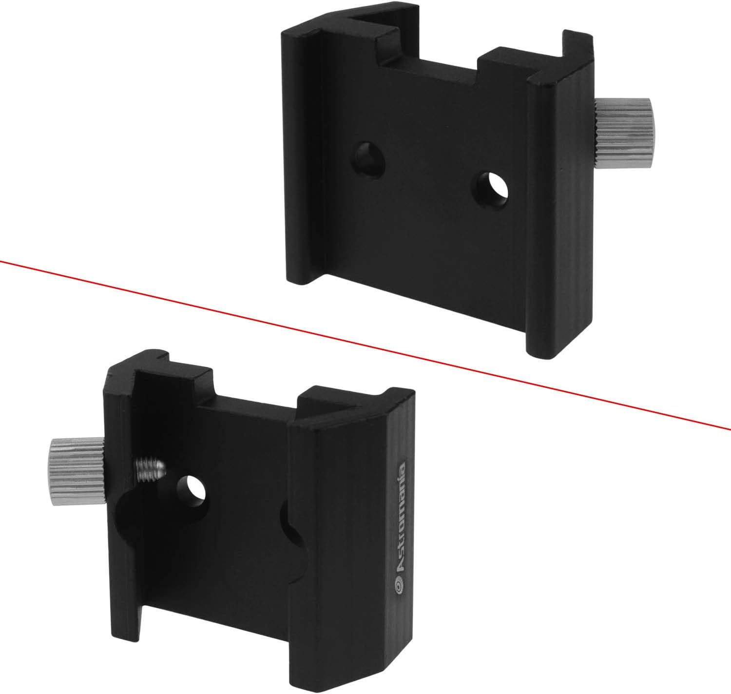 Astromania 9x50 Angled Finder Scope - Bundle with - Dovetail Mounting Base with 2 Holes