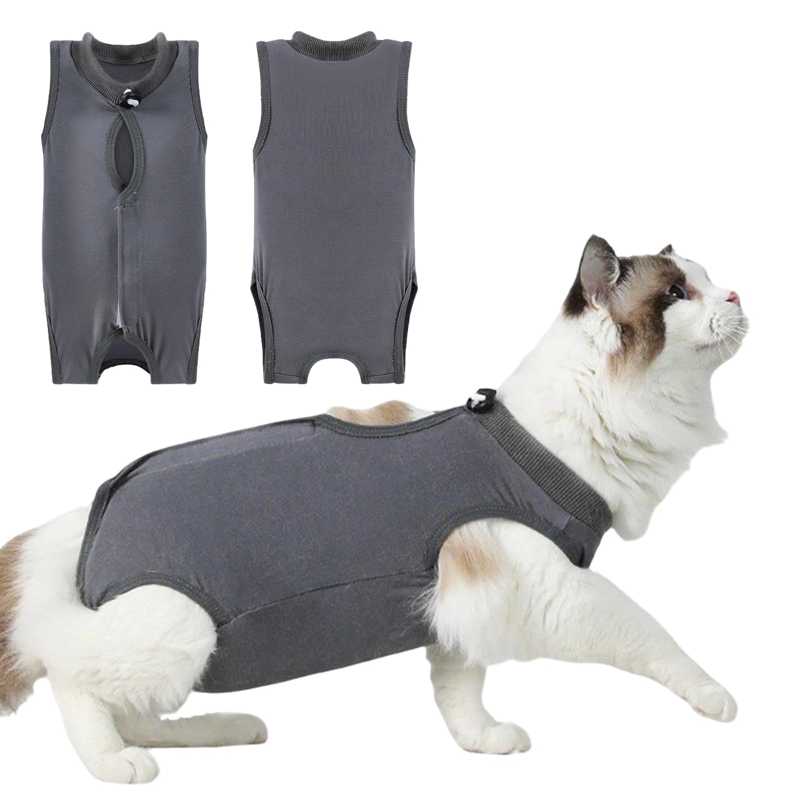 GIEEU Cat Recovery Suit Post Surgery 2 PCS