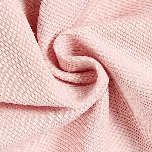 Image of Roselux Women's Summer Scoop Neck Short Sleeve T-Shirts Ribbed Knit Slim Fitted Casual Basic Top