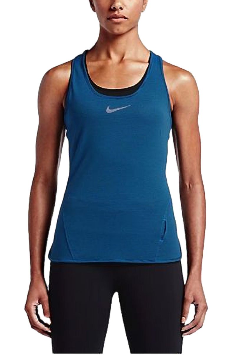 Nike AEROREACT Tank - T-shirty dla kobiet niebieski