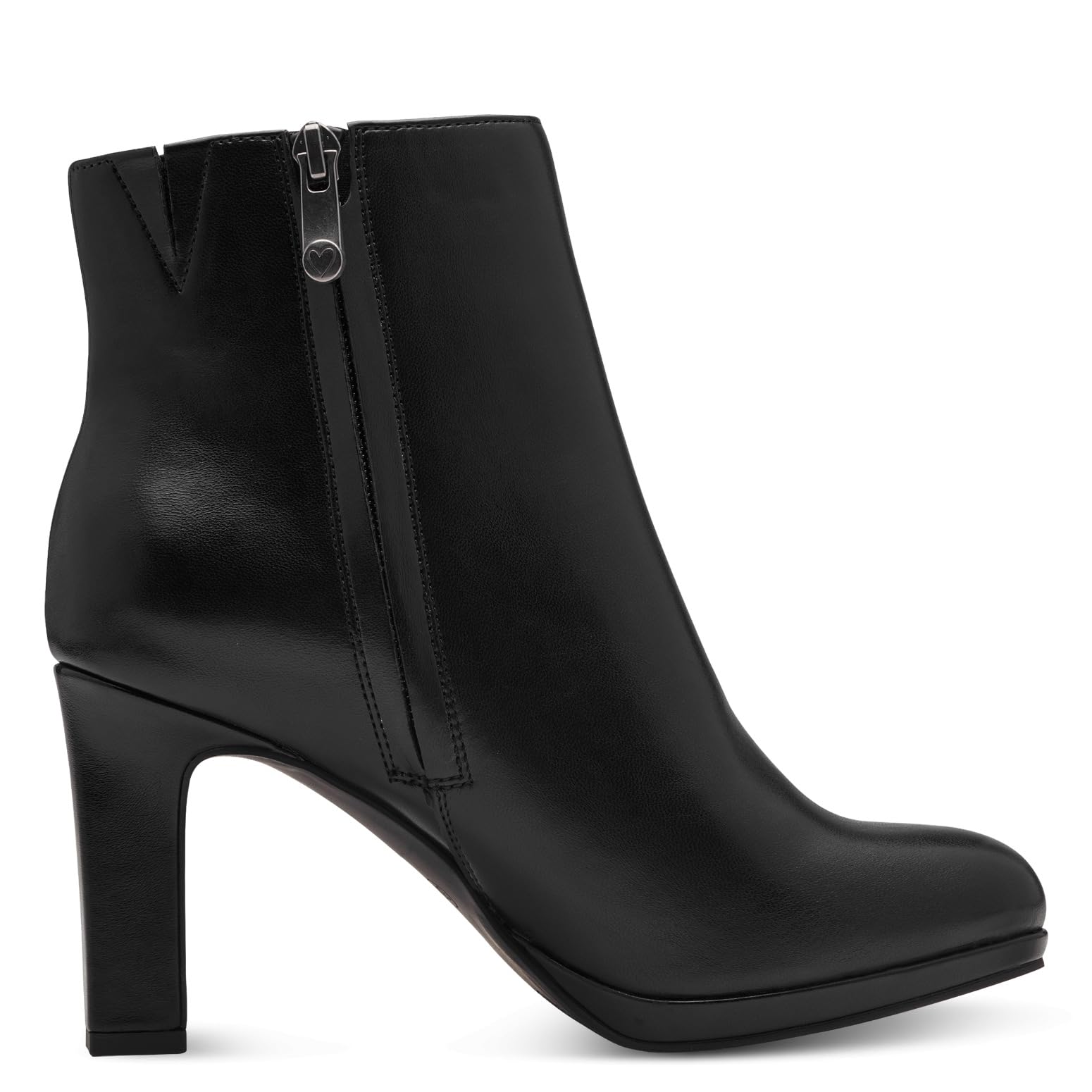 MARCO TOZZI Damen Stiefeletten mit Absatz Elegant mit Reißverschluss, Schwarz (Black), 37 EU