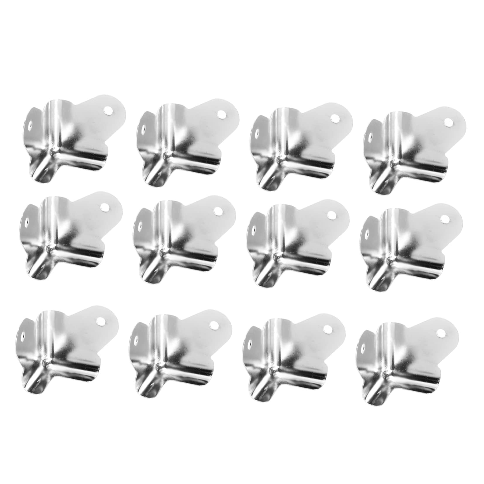 RORPOIR Speaker Replacement Corner Covers Corner Protectors Practical Iron Silver 24pcs Speaker Case Edges Guard Covers and Cabinets Simple and Sturdy