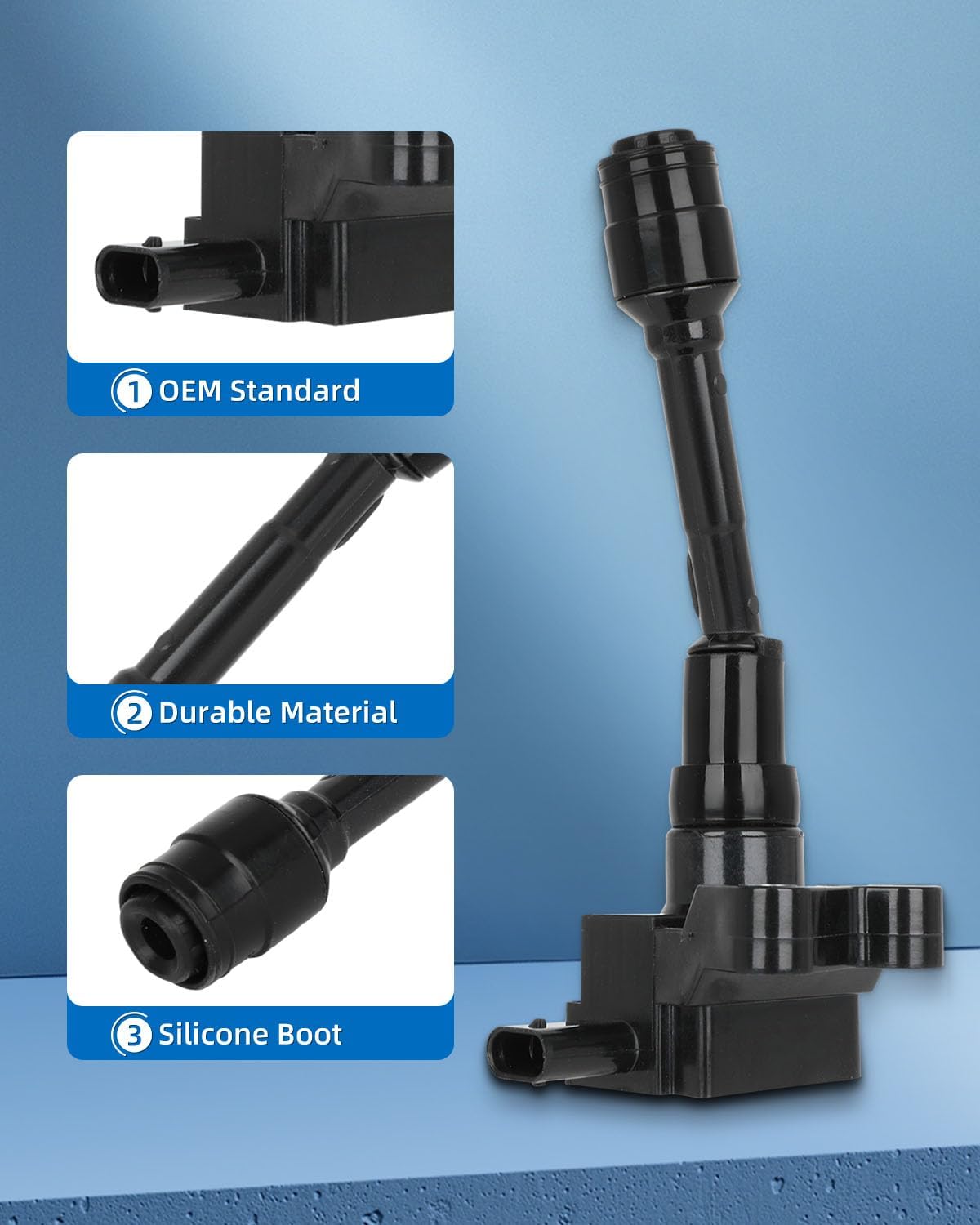 ECCPP 3 ignition coils with 3 iridium Spark Plugs,UF736,coils packs,for Ford EcoSport 1.0L 1.5L 2018-2021,Focus 1.0L 2015-2018,Fiesta 1.0L 2014-2017,UF736,GN10635,COP637