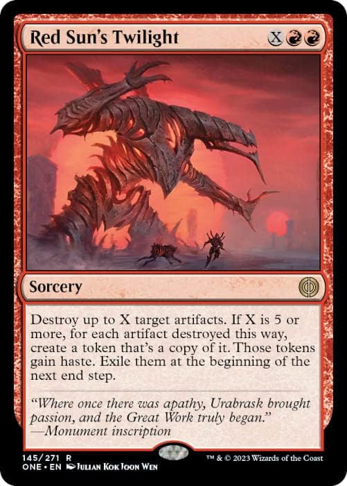 Magic: the Gathering - Red Sun's Twilight (145) - Phyrexia: All Will Be One