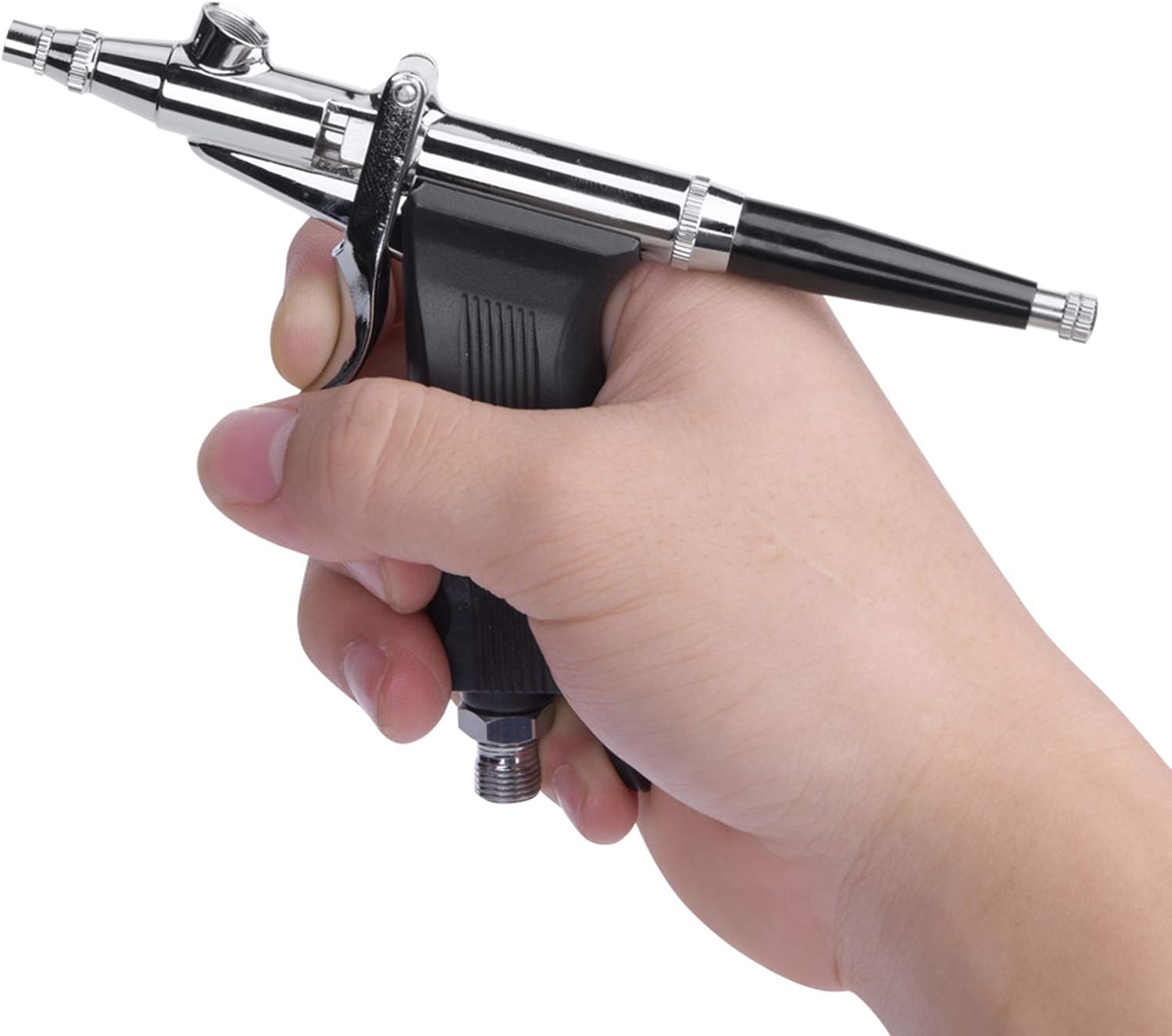 Dual-Action Airbrush Paint Spray Gun, Multi-Purpose Gravity Spray Gun Trigger Airbrush Set (Style 2cc/5cc/13cc 3 Cups)