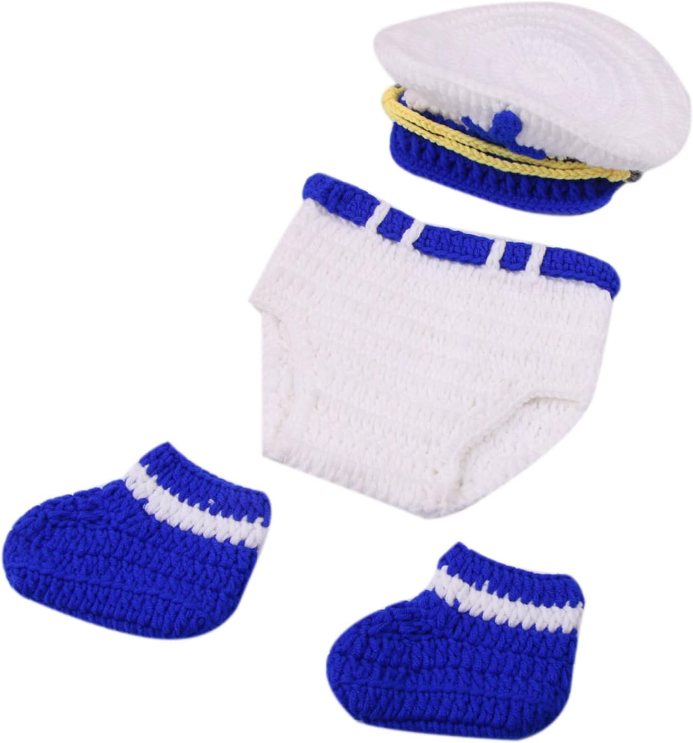 Newborn Photography Props Baby Boy Photo Shoot Outfits Hat Pants Shoes Set Infants Boy Picture Photo Costume