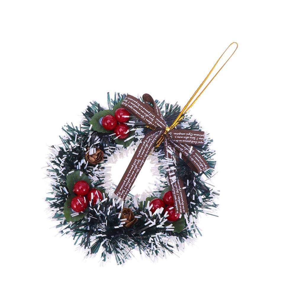 Guirlande De Noël Mini PVC Belle Porte Créative Tenture Tenture Guirlande Ornement Guirlande d'arbre De Noël pour La Décoration De La Fête À La Maison 2