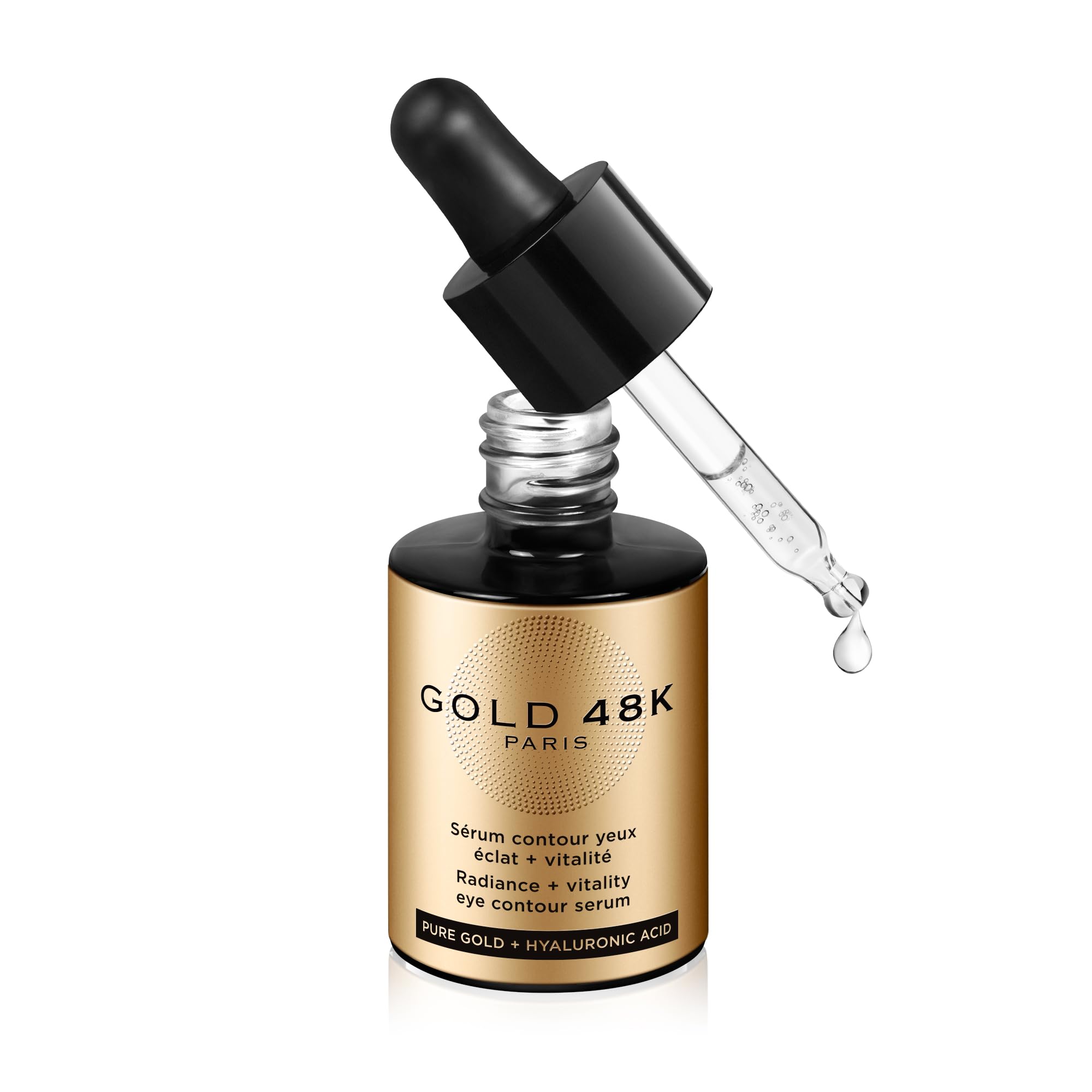 GOLD 48K - Suero contorno de ojos resplandor + vitalidad - Oro Puro + Ácido Hialurónico - 30 mL