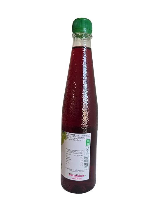 DROP Blueberry Syrup, Gourmet Natural Arromatic Flavors, 30% Concentrate Natural Fruit, Great for Cocktails,Lemaonades,Tea's & Desserts Toppings (16.9floz) Gluten-Free, NON-GMO