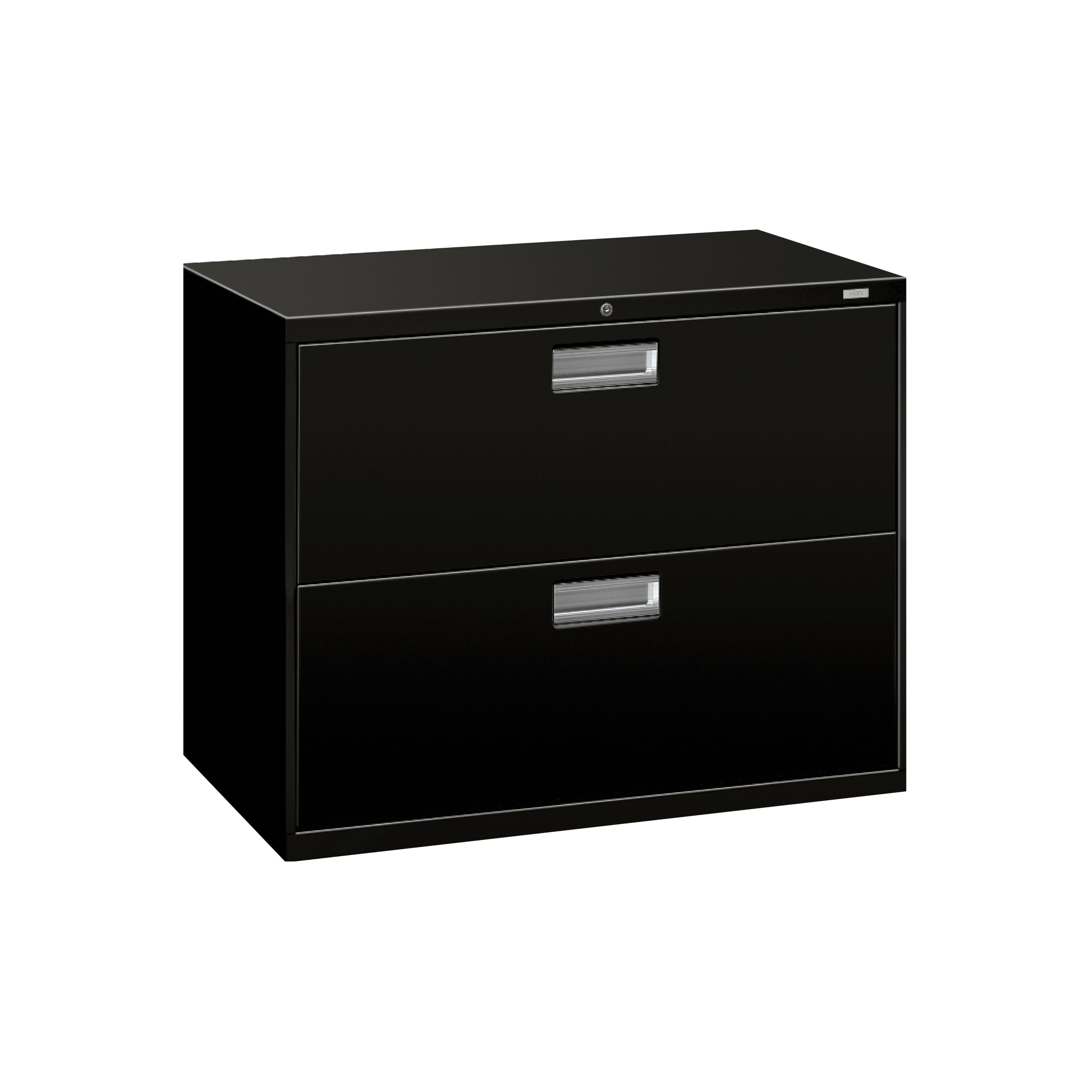 HON Brigade File Cabinet, 2 Drawer Filing Cabinet, Desk Storage, Black