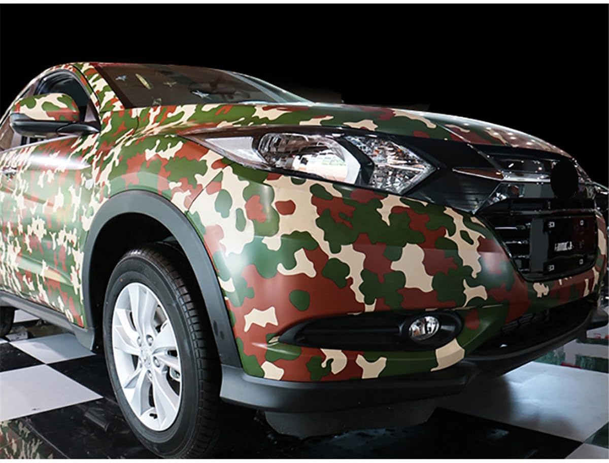Camouflage Car Vinyl Wrap Film Contact Paper Digital Camo Automobile Adhesive Sticker Sheets Interior Styling Decoration Accessories, 2500x152cm/984x59.8in