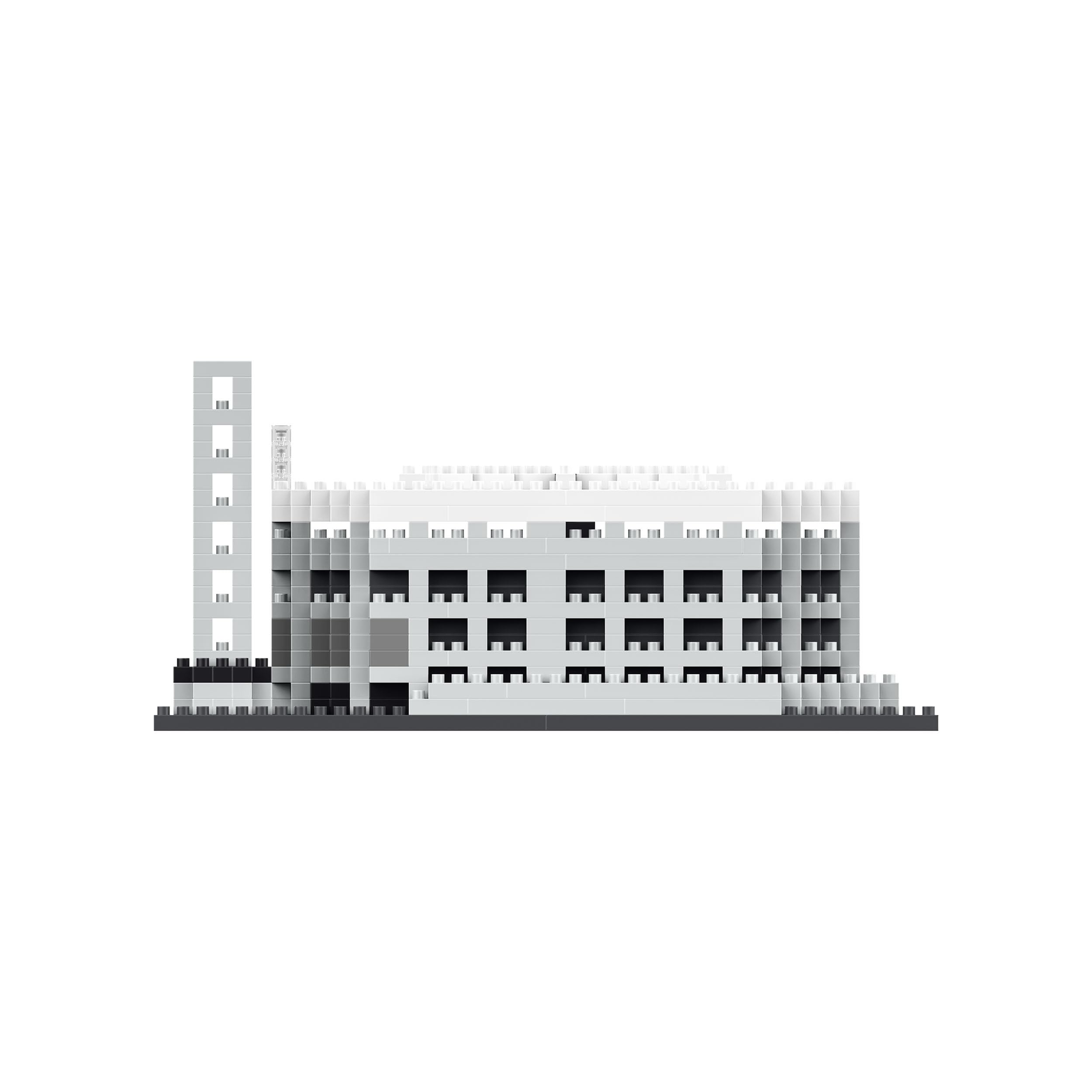 FOCO Produit sous Licence Officielle Eintracht Francfort Waldstadion Deutsche Bank Park BRXLZ Mini Stade 3D Bricks Jouet de Construction Modèle