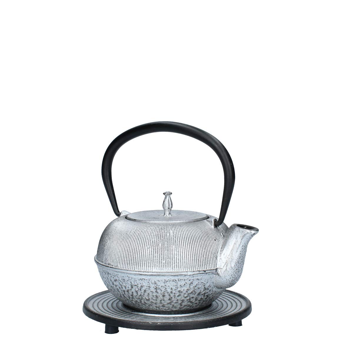 Bun TEIERA in GHISA L. 0,5 con SOTTOPENTOLA Argento MOD. ZW0.5L-2300 Argento