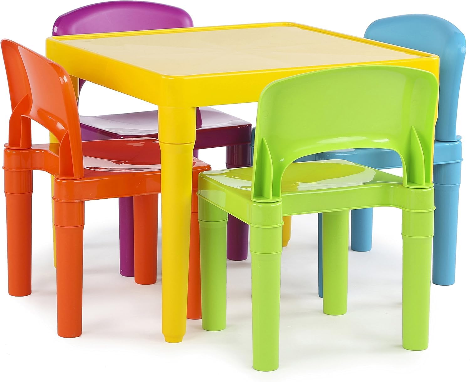 Homesmiths Kids Table and 4 Chair Set, Yellow Table with Chairs - Sturdy Toddler Activity for Playtime, Arts, Crafts, Reading, and More - 5-Piece Children’s Furniture for 3-7 Years-image-11