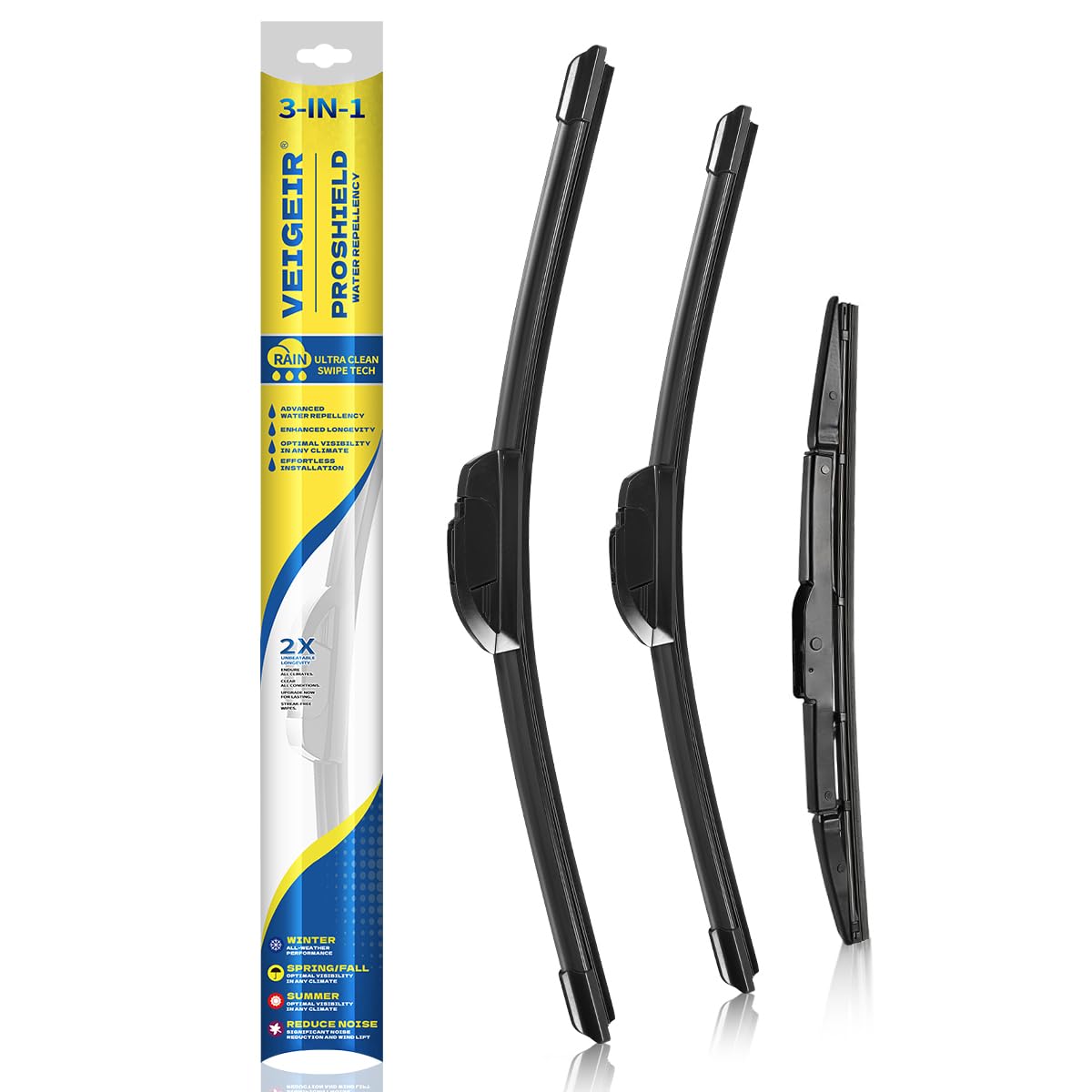 Photo 1 of 3 Pack Windshield Wiper Blades Compatible With Honda CRV CR-V 2012 2013 2014 2015 2016 Original Factory Quality Front Rear Wipers Blade Set for My Car - 26" 16" 13"