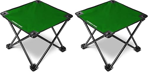 Miniatura 10 de Forbidden Road Taburete de camping portátil para senderismo, pesca, mochilero, playa, viajes, capacidad de 220 libras (negro, 14.17 x 11.8 pulgadas)