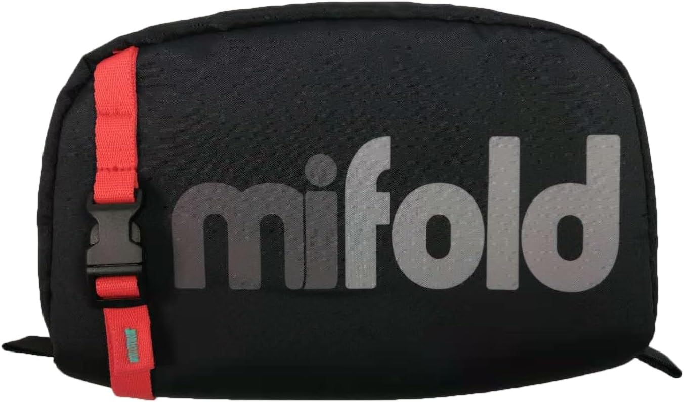 Mifold Designer Carry Bag for Use with All Folding Grab-and-Go Backless Booster Seats, Ideal for Storage and Travel, Bag Only, Seat Sold Separately, Black