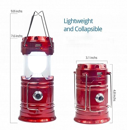 Miniatura 5 de Lámpara LED de camping YOUCIDI plegable, ultra brillante, mini linterna recargable USB, ligera, portátil, luz de tienda de campaña, impermeable, a