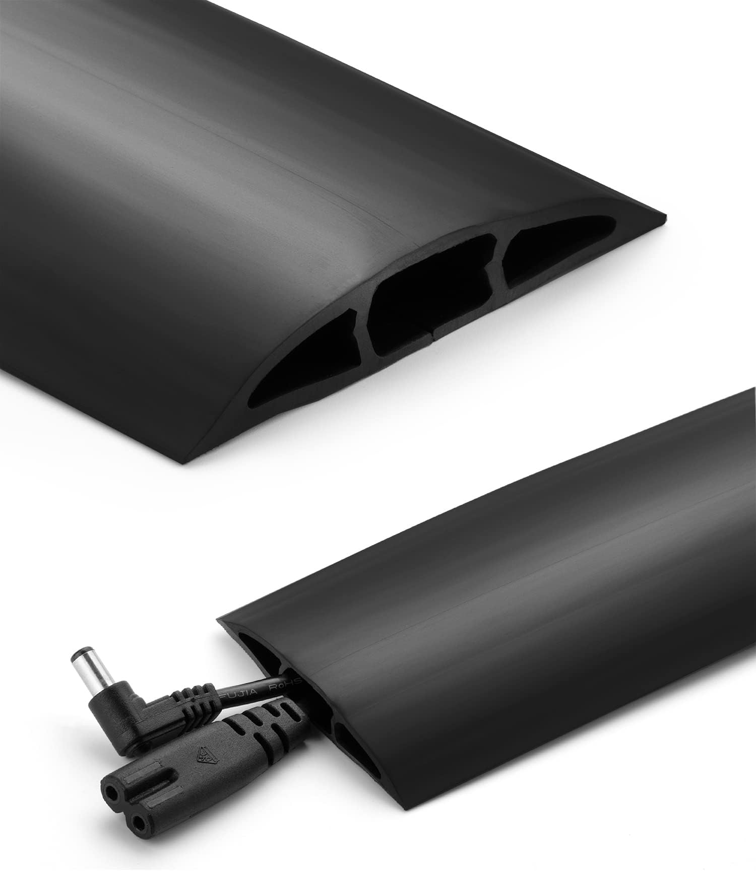 Kable Kontrol Floor Cord Cover kit 15 Feet Long Gray Plastic Cable Protector