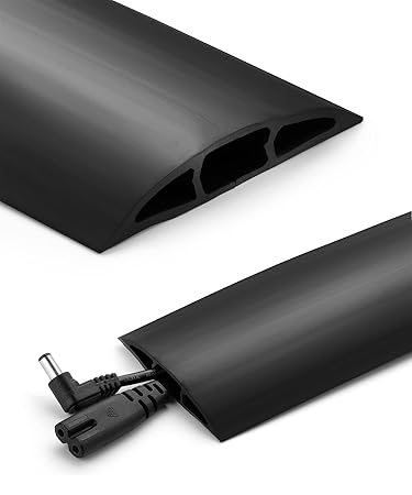 Bates- Floor Cord Cover, 6ft Cable Cover, Cord Cover Floor, Cord Protector, Floor Cable Cover, Cord Hider Floor, Extension Cord Cover, Cable Cover Floor, Cable Floor Cover, Cable Covers for Cords