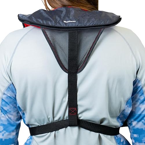 Miniatura 5 de BLUESTORM Cirrus26 Inflatable PFD Life Jackets for Adults  US Coast Guard Approved Automatic Life Vest wManual Override Convertibility