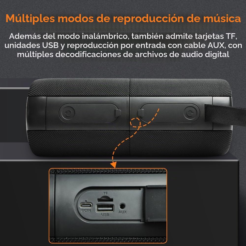 Altavoz Bluetooth magnético dual divisible 2 en 1, altavoces inalámbricos portátiles de 40 W con graves profundos, IPX6 impermeable, Bluetooth 5.3, tiempo de reproducción de 24 horas, sonido estéreo