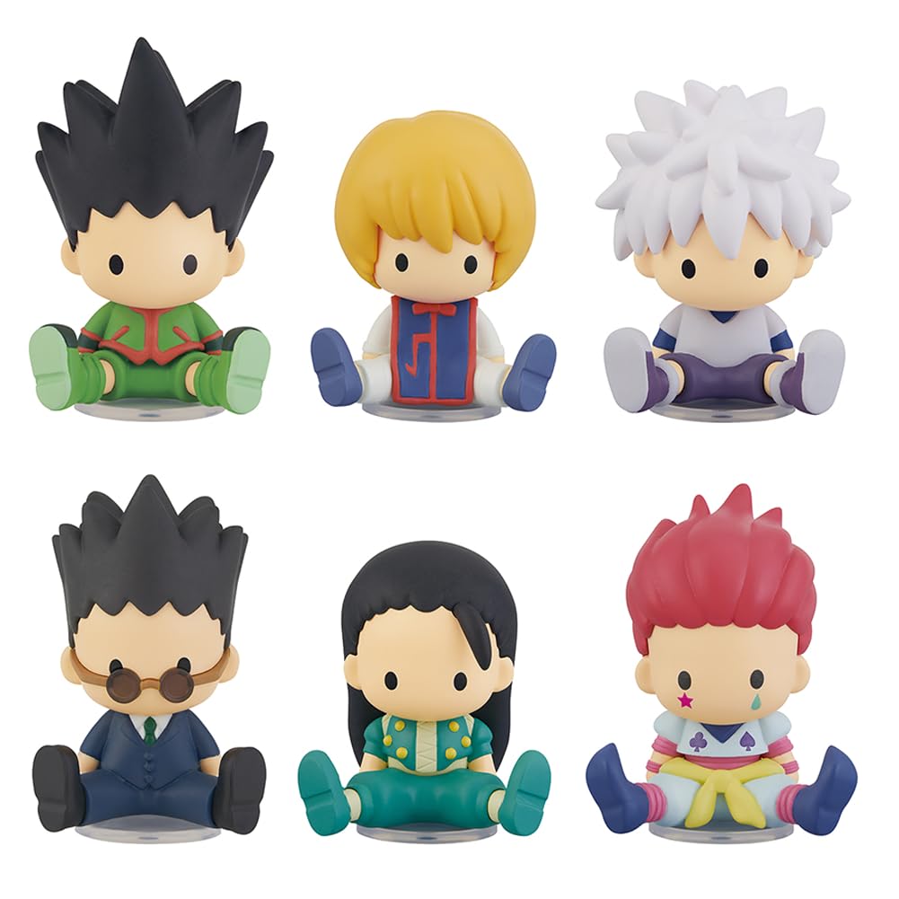 Killua Zaoldyeck figurki akcji GON·FREECSS statuetki zestaw 6 cm urocza pozycja siedząca Kurapika figurka anime ciasto ozdoby kolekcje pulpitu