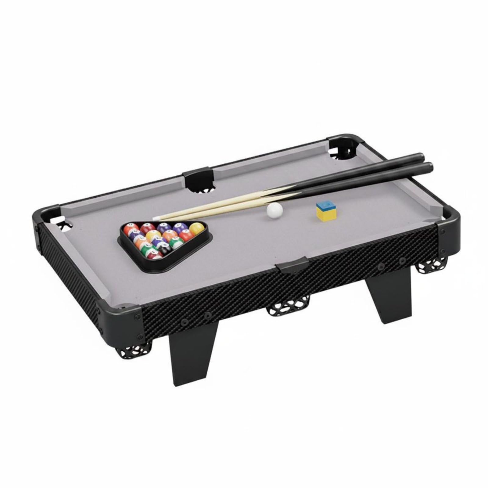 Parent-Child Interaction Mini Pool Table Space Saving Kids Pool Table Toy Stable and Sturdy Tabletop Billiards Set Learn Through Play for Family, Home, 52CM-image-14