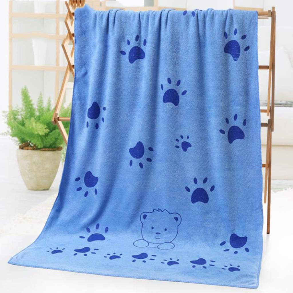 Kids Cotton Towels Bath Towel Animal Heart Print Bath Towel Absorbent Drying Swimwear (Color : A) (C)