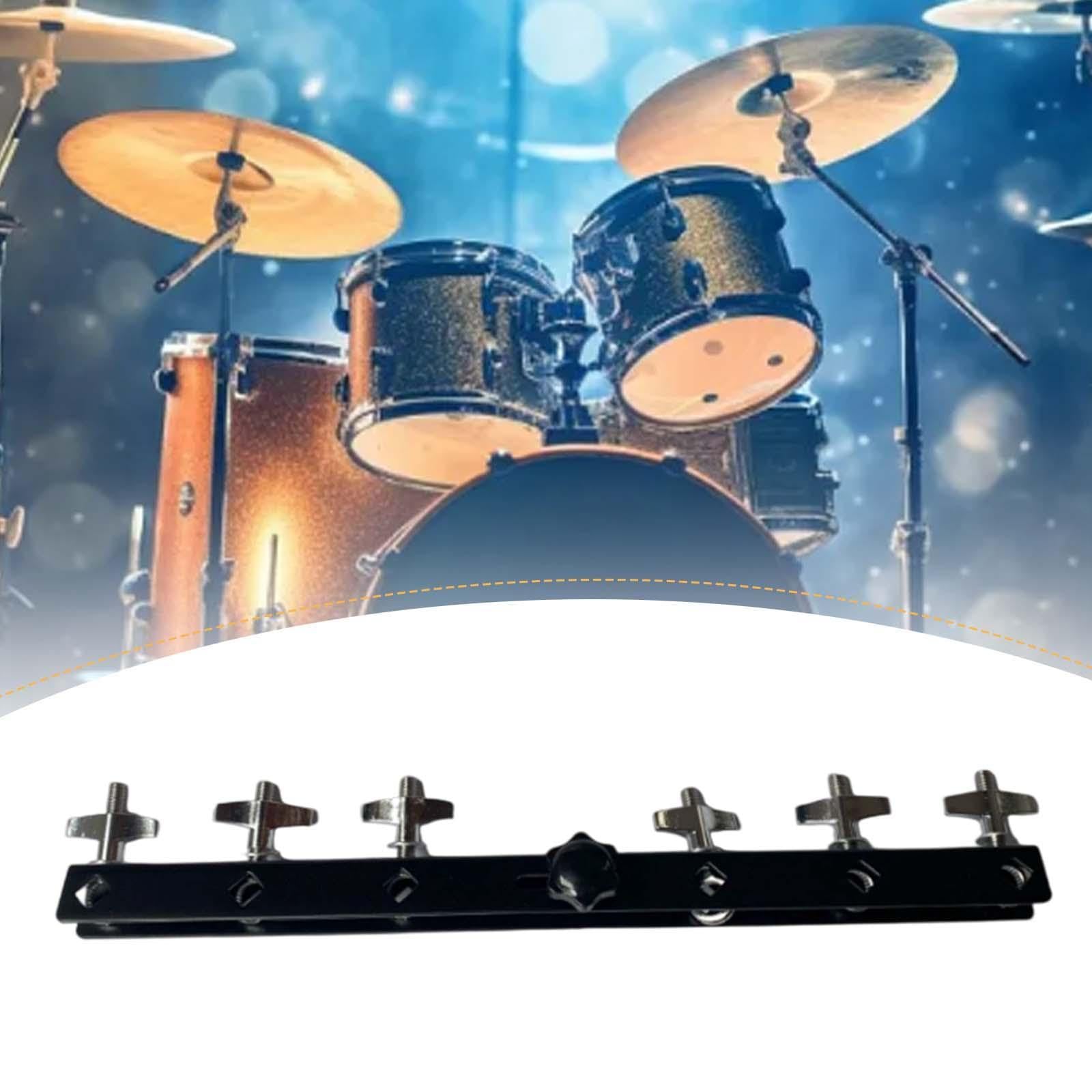 Cowbell Montaje Abrazadera para Batería Incluye Piezas de Ensamblaje Metálicas Superficie Platinada para Uso en Conciertos Prácticas Clases Musicales, Style C