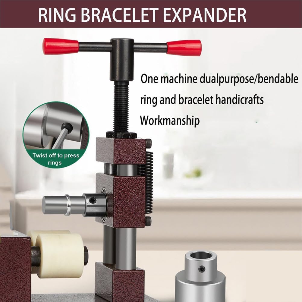 Metall-Rollmühle und Schmuckbiegewerkzeug, verstellbare Formmaschine für Armbänder und Löffel, unverzichtbares Werkzeug für DIY-Schmuckherstellung
