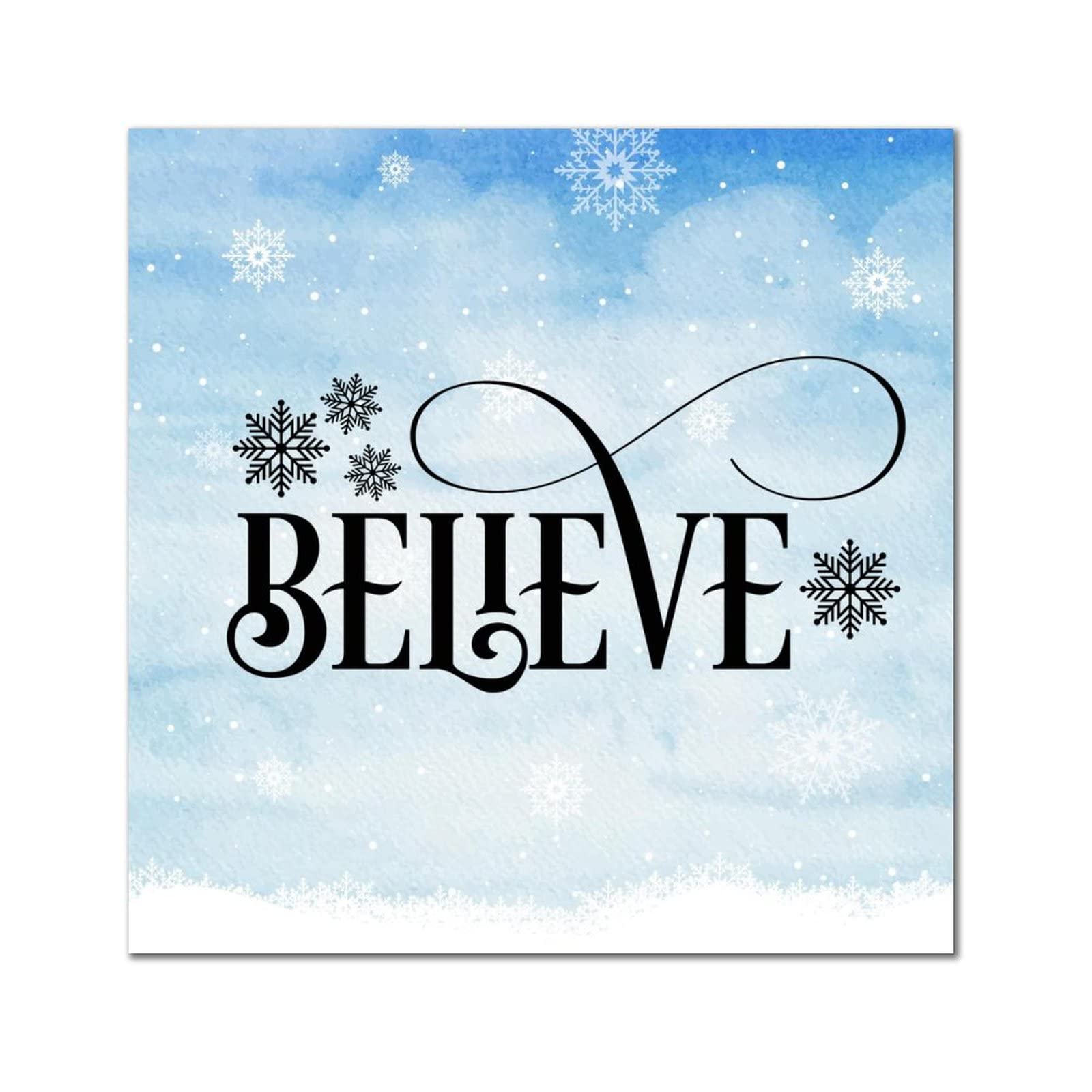 Plaque murale rustique Believe en bois pour sublimer votre chambre à coucher ou bureau