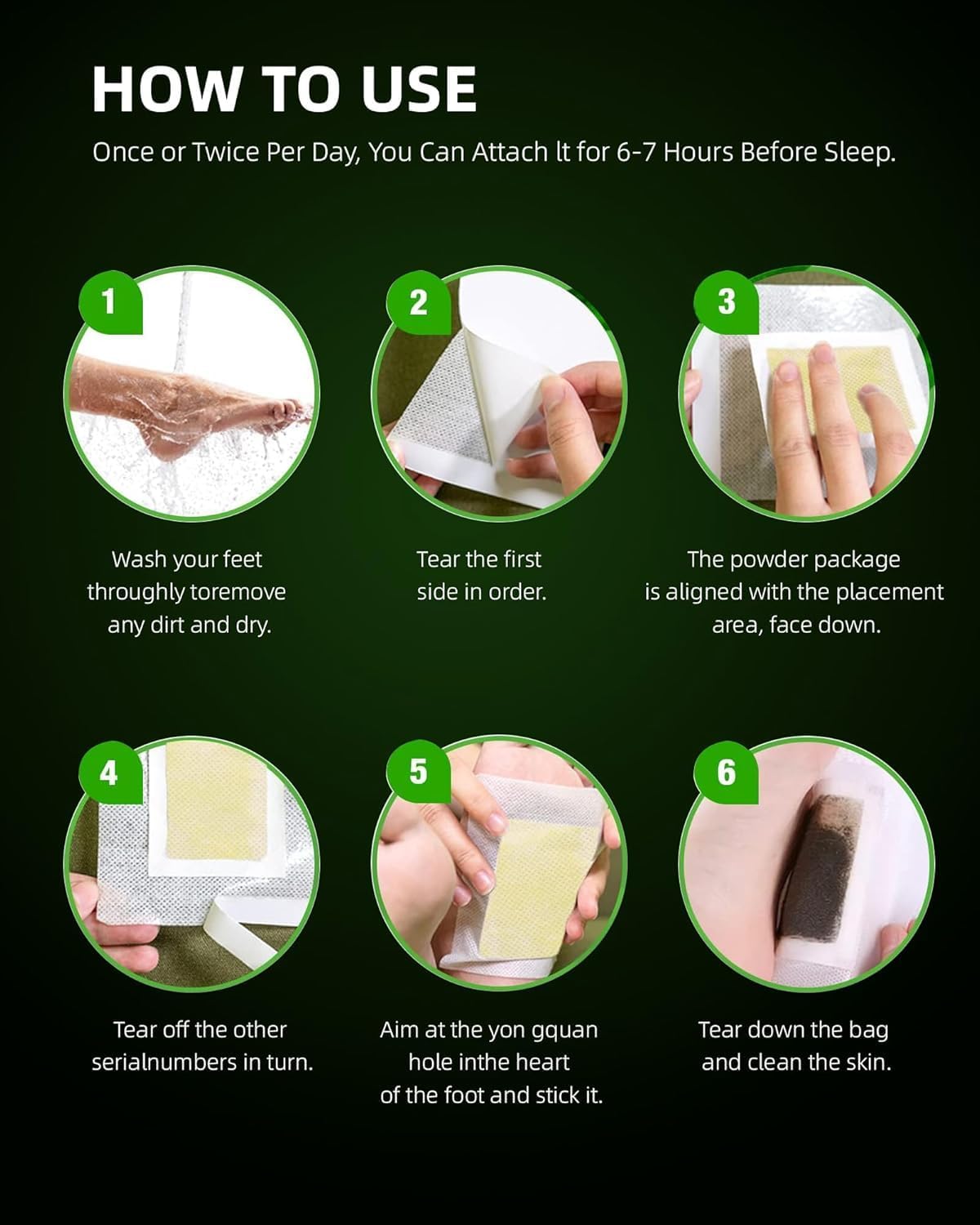 Premium Foot patches, Cleansing Toxin Remover Foot Pads, Stress Relief Sleep Patch for Men & Women (1 BOXES = 10 Patches) (Pack of 1) (PACK OF 1) - Image 5 thumbnail