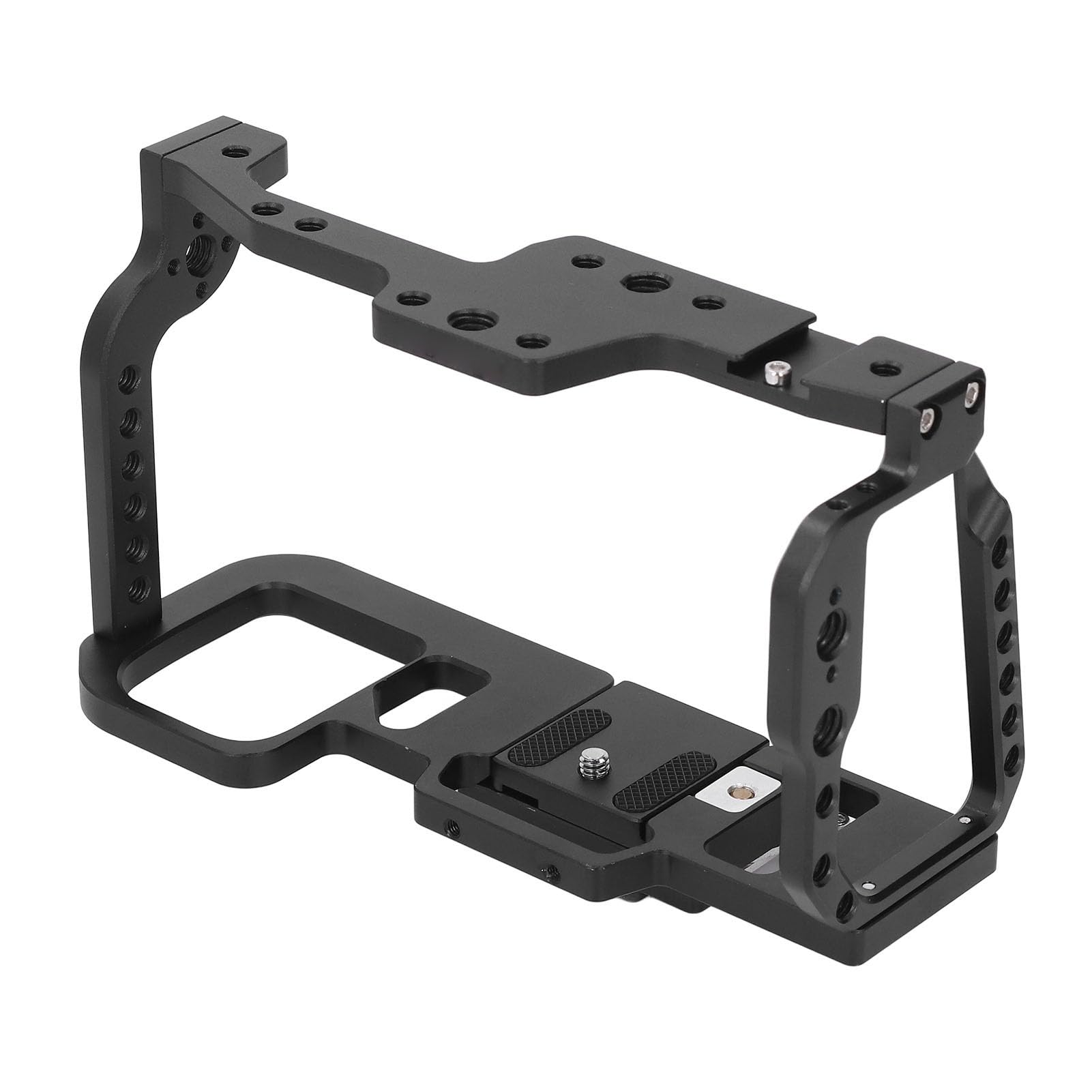 Dioche Jaula para Cámara de Cine, Jaula Completa para Cámara BMPCC 4K/6K - Plataforma de Aleación de Aluminio Duradera con Función de Liberación Rápida, Múltiples Orificios de Rosca de 1/4 y 3/8,