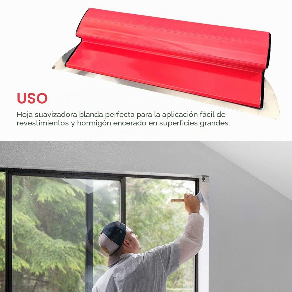 Hoja de desnatado para paneles de yeso, espátula para alisar paneles de yeso enyesado para pintura duradera paleta acabado para cemento y hormigón para paredes de tablero pared herramientas yeso