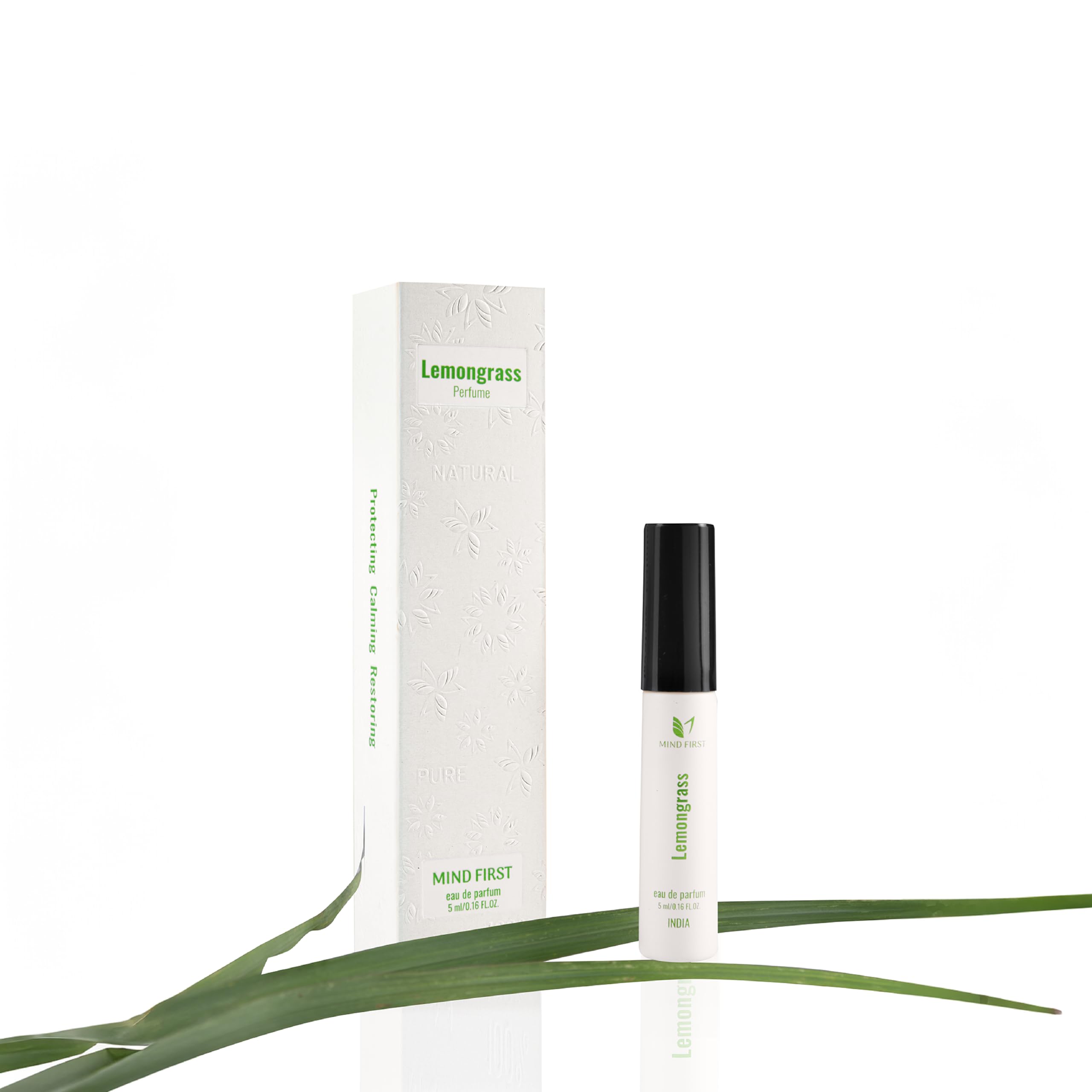 Mind First Lemongrass Natural Luxury Perfume 5ml | Made with Essential Oils | Anti-Anxiety & Cheerfulness Booster Fragrance | Long-Lasting Perfume for Men & Women | Ideal for Gifting-picture-34