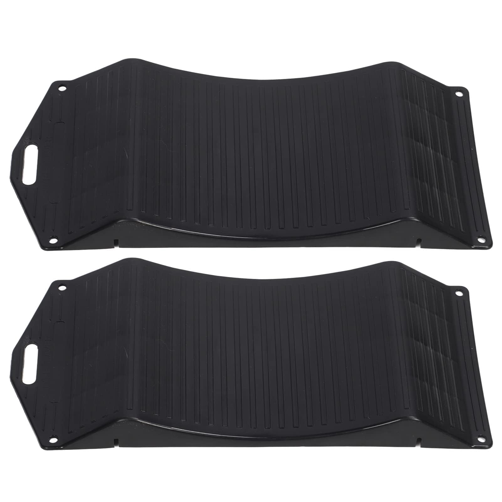 Rampes de Roue de Pneu de Voiture, Rampes de Pneu Antidérapantes Simples Utilisant Une capacité de Puissante 2 Pièces pour Camping-Cars (18P : 44,4 x 19,5 x 3,5 cm/17,48 x