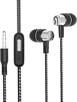 Wired Earphones for Music, Ear Plugs Type Wired Earphones Wired Earphones In-Ear Wired Headphones | Portable Corded Headphones for Calls - Wired Phone Earphones In-Ear Wired Earphones for Walking,