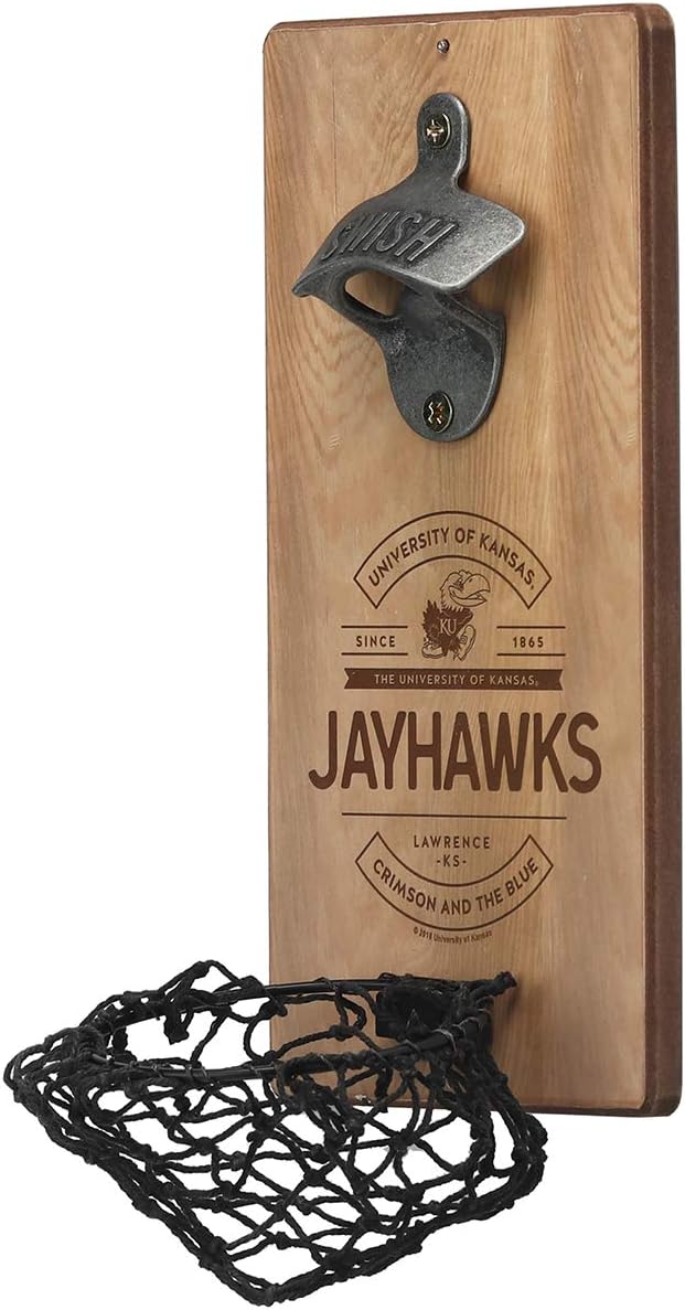 Exclusive University of Kansas Basketball Net Wall Bottle Opener