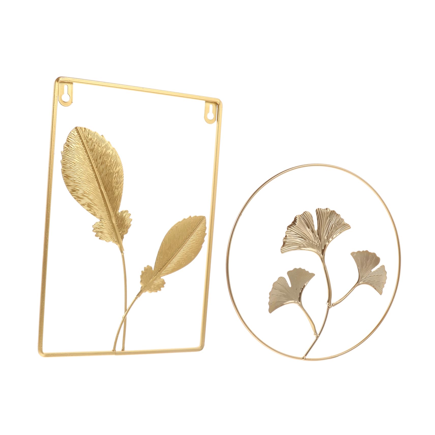 シンプルな芸術置物金属鉄芸装飾イチョウの葉の装飾q