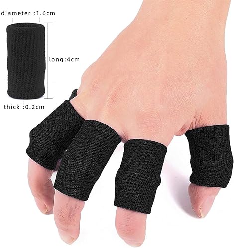 Miniatura 8 de ZEPOHCK 10 piezas de protector dividido para dedos para compresión de soporte de dedos, protección de dedos para baloncesto, tenis y todos los