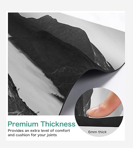 Miniatura 3 de Knsbk Tapete de yoga ecológico antideslizante TPE para hombres y mujeres, tapete de entrenamiento grueso con correa de transporte, tapetes de