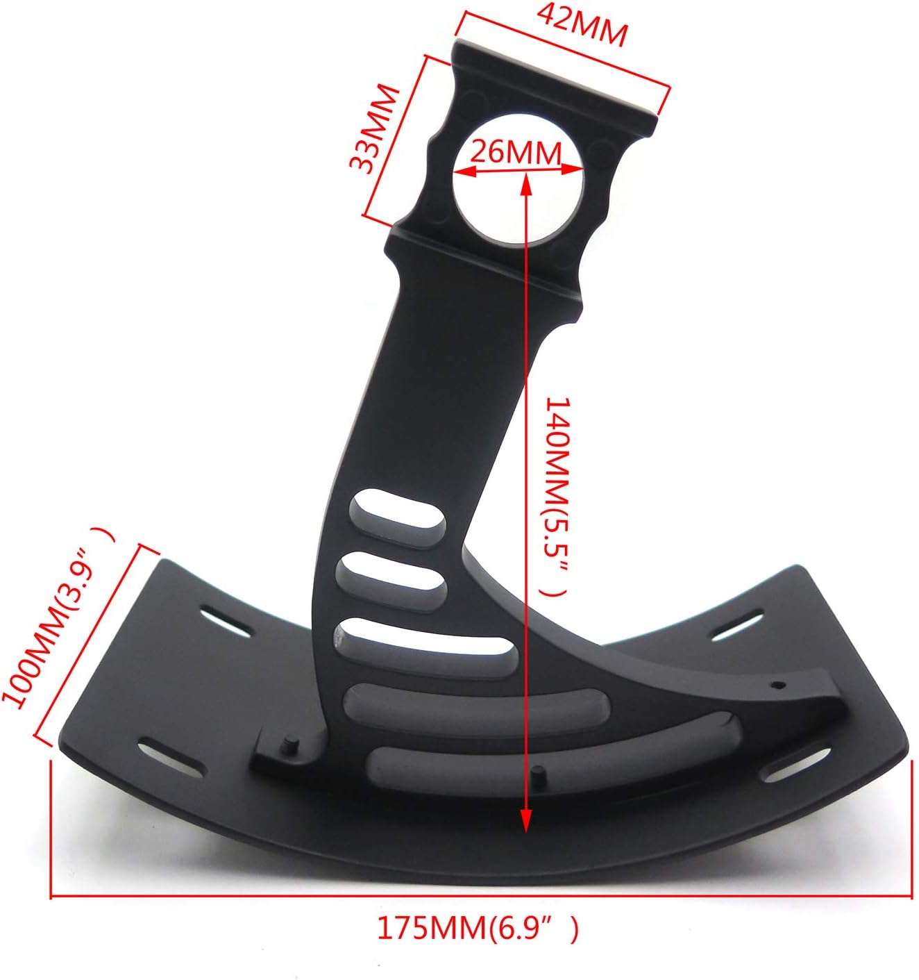 HONGK- Curved Mount License Plate Tag Holder Bracket Compatible with Cbr 900R 929R 954R Rc51 Black [B01C0SRNUY]