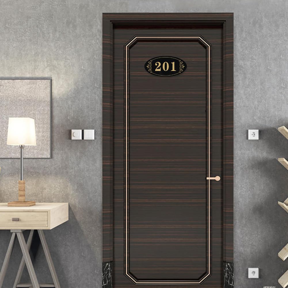 HAOZAIKEJI Custom House Number Sign - Personalized Acrylic Address Plaque 7.9 X 3.9 Inches, Self-Adhesive - View #11