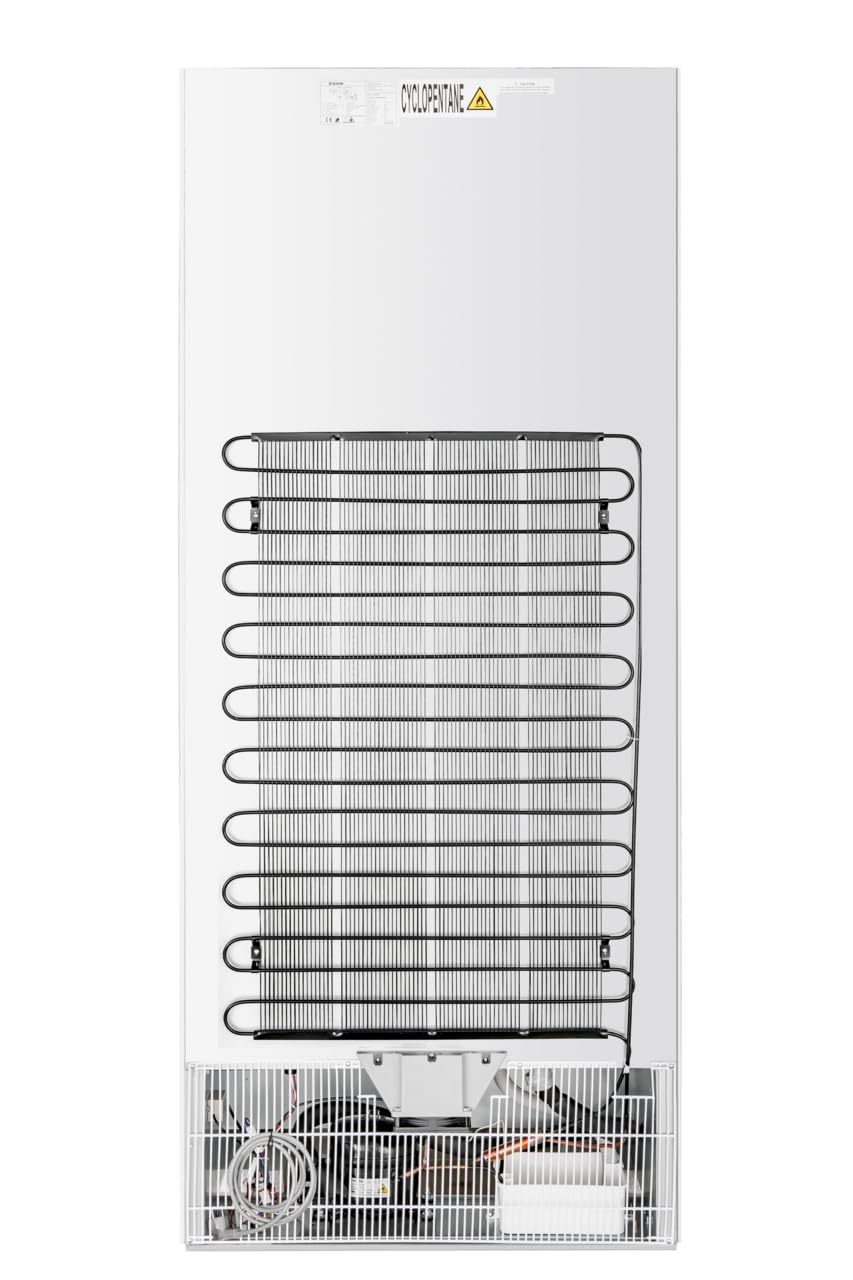 GastroHero Frigorifero Eco 600, 562 litri, bianco, frigorifero commerciale con raffreddamento ad aria, da 0 a +8 °C, sbrinamento automatico, termostato digitale, richiudibile, R600a
