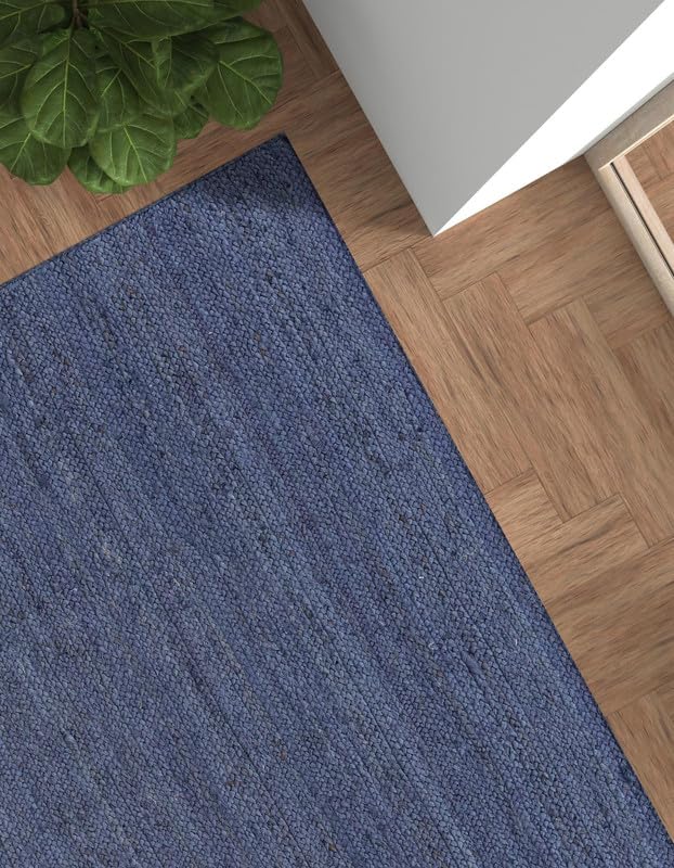 Tappeto in iuta di alta qualità, 6 x 60 cm, blu navy