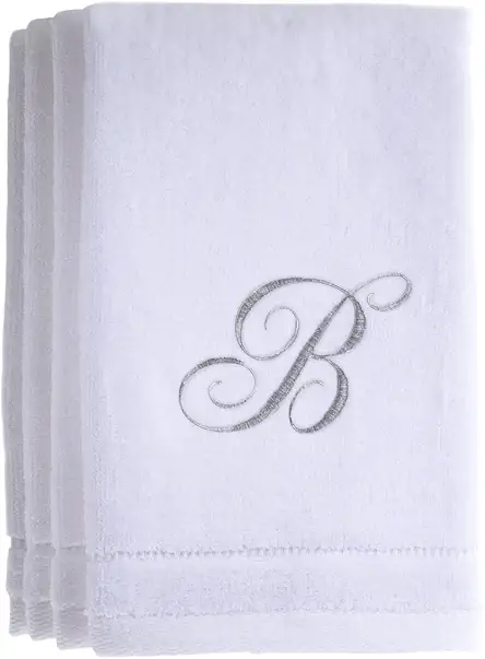 Monogrammed Towels Fingertip, Personalized Gift, 11 x 18...